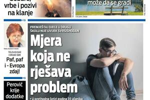 Naslovna strana "Vijesti" za 8. mart 2024.