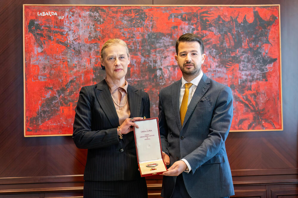 Ana Klikovac i Jakov Milatović, Foto: Kancelarija za odnose s javnošću Predsjednika Crne Gore