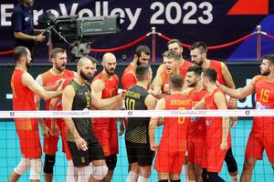 Volleyball players against the Czech Republic and Norway for Eurovolley, volleyball players from BiH...
