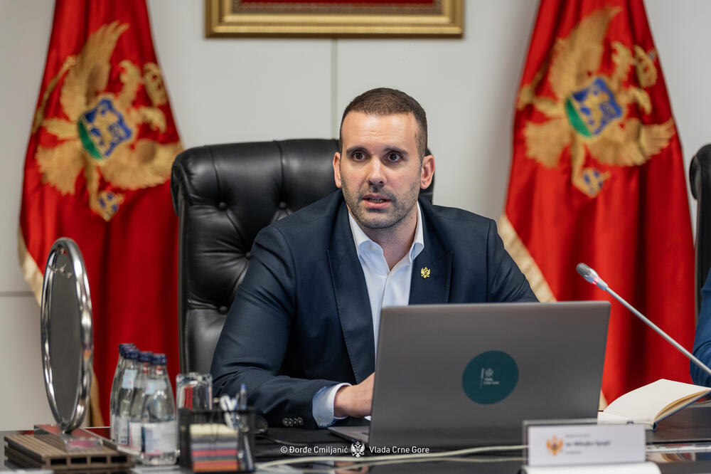 Spajić at the Government session, Photo: Government of Montenegro