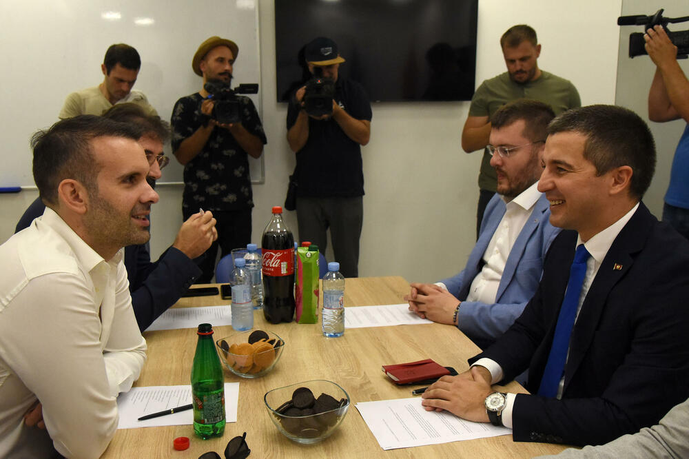 Disagreements between PES and Democrats over the security sector have been going on since December: Spajić and Bečić, Photo: Luka Zekovic