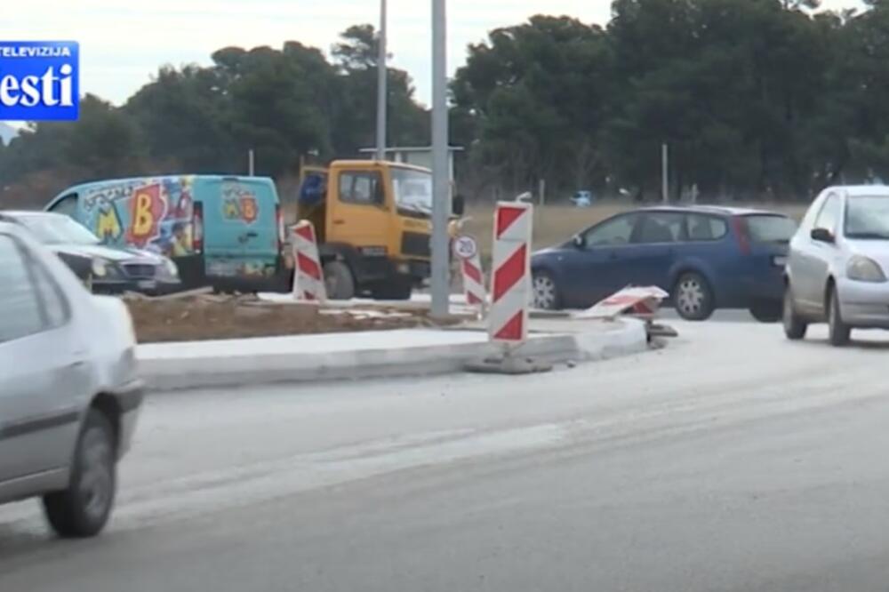 Radovi na kružnom toku, Foto: Screenshot/TV Vijesti