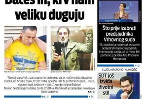 Naslovna strana "Vijesti" za 18. mart 2024.