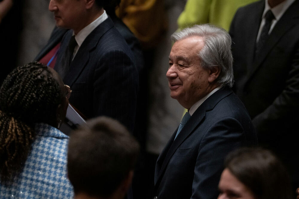 Gutereš danas prije sastanka Savjeta bezbjednosti Ujedinjenih nacija, Foto: Reuters