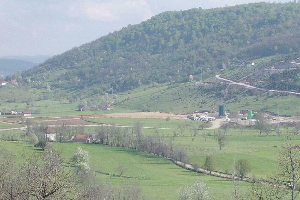 Lokacija u selu Otilovići gdje bi mogla da se gradi cementara, Foto: Goran Malidžan