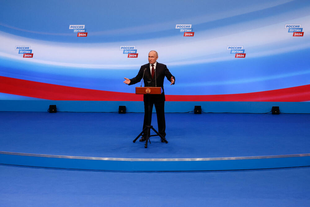 Putin se obraća Rusima nakon zatvaranja biračkih mjesta u nedjelju, Foto: Rojters