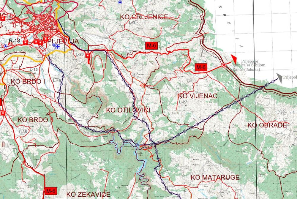 Ucrtane obje trase pruge ka Prijepolju i Bijepom Polju
