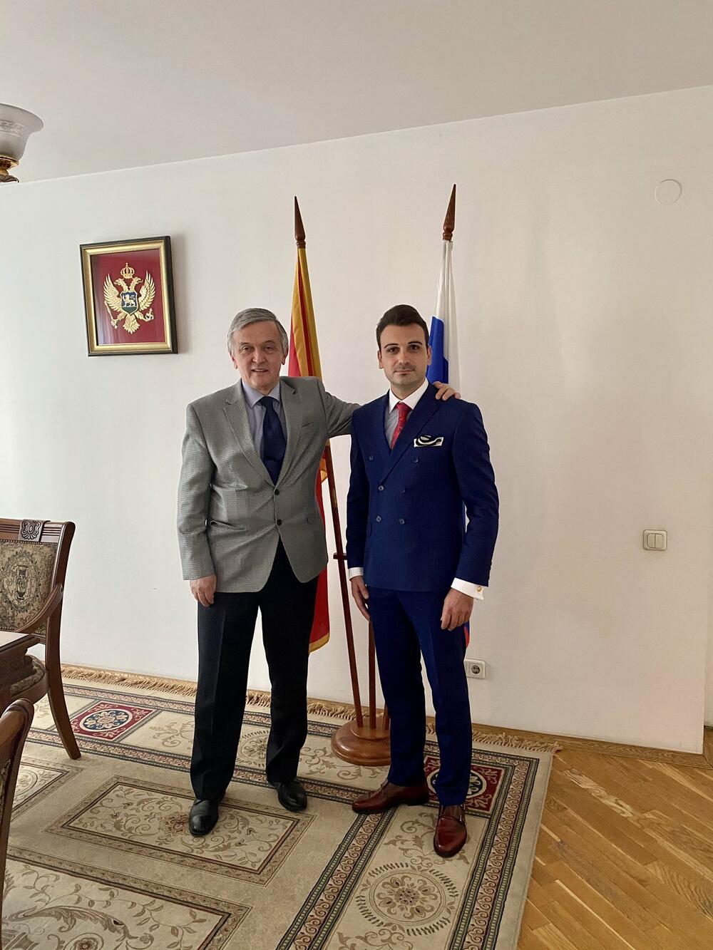 Radinović s doskorašnjim ambasadorom u Moskvi Miloradom Šćepanovićem