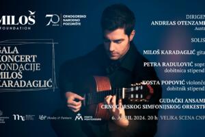Gala koncert Fondacije „Miloš Karadaglić” 6. aprila