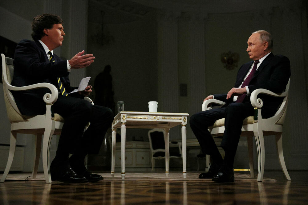 Putin tokom intervjua sa Karlsonom