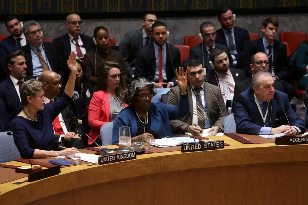 Ambasadorke Britanije i SAD glasaju za rezoluciju u Savjetu bezbjednosti UN