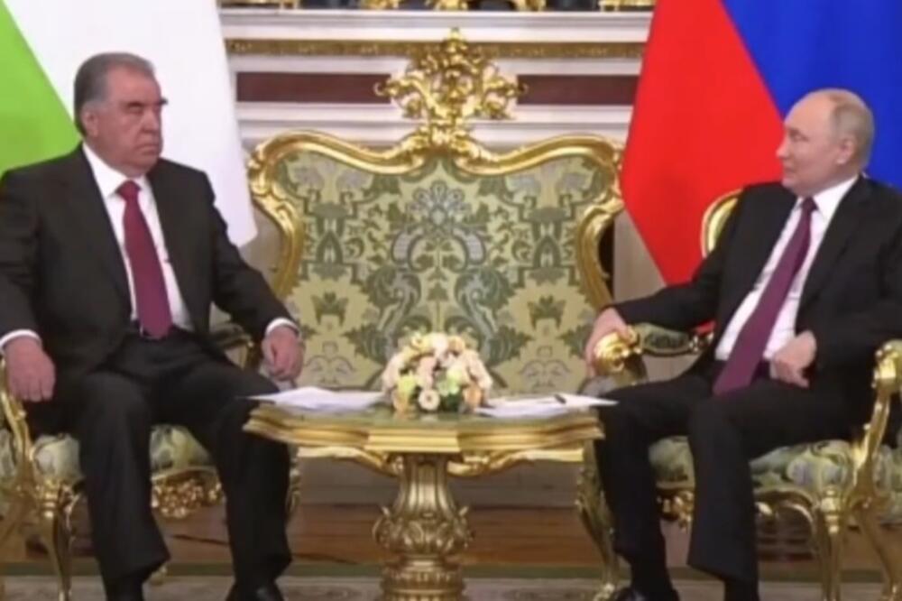 From one of the meetings between Rahmon and Putin, Photo: Screenshot/Youtube