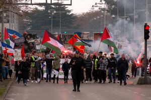 U Podgorici održan Marš mira u znak podrške palestinskom narodu