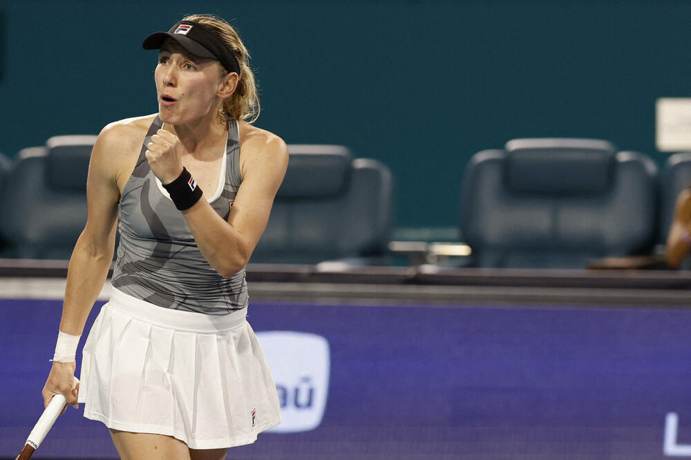 Aleksandrova slavi pobjedu nad Igom Sfjontek, Foto: Reuters