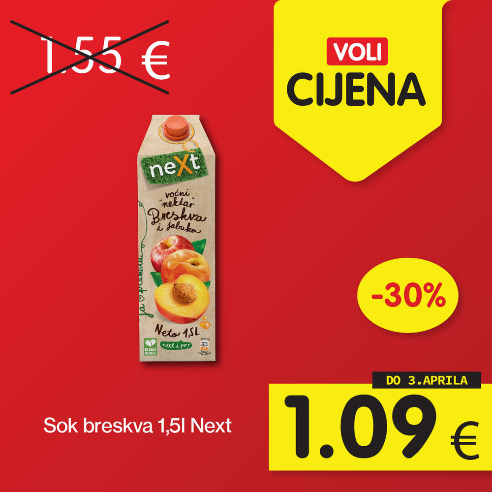 <p>Potražite ih u najbližem Voli ili Naš diskont marketu i uštedite vaš kućni budžet.</p>