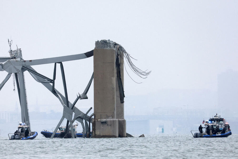 Experts say the Dali is much larger than the ships that sailed when the Francis Scott Key Bridge was built in the 1970s. Photo: Reuters