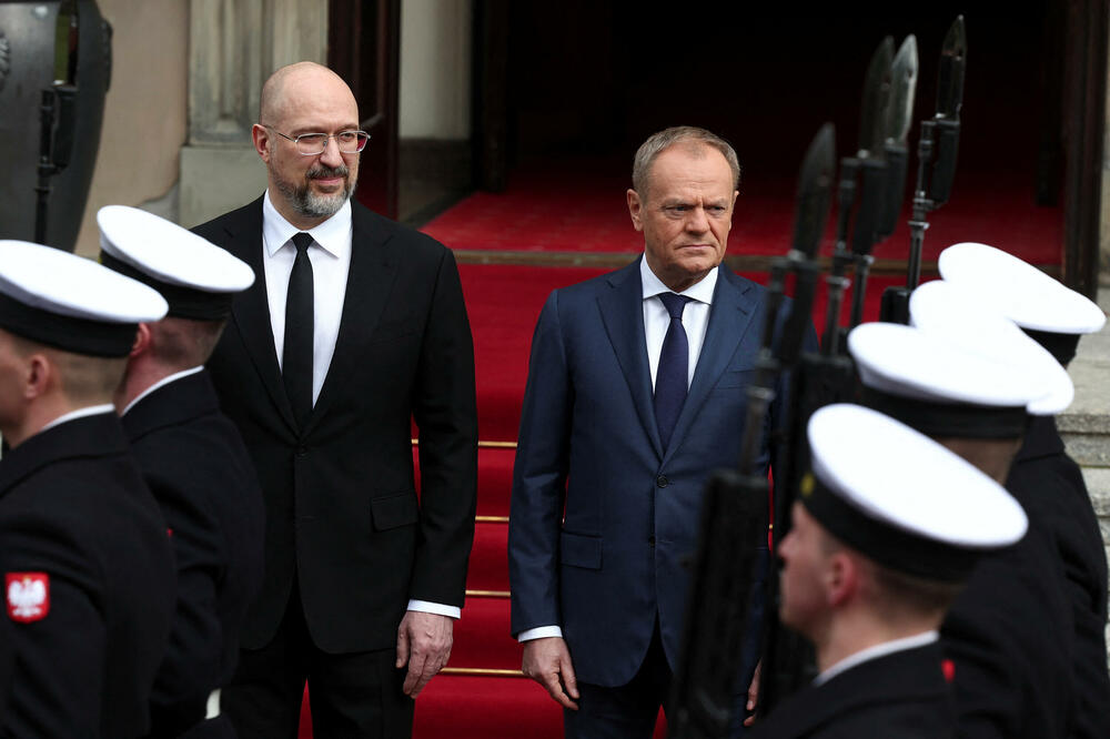 Ukrainian Prime Minister Denis Shmyhal and Donald Tusk in Warsaw, Photo: Reuters