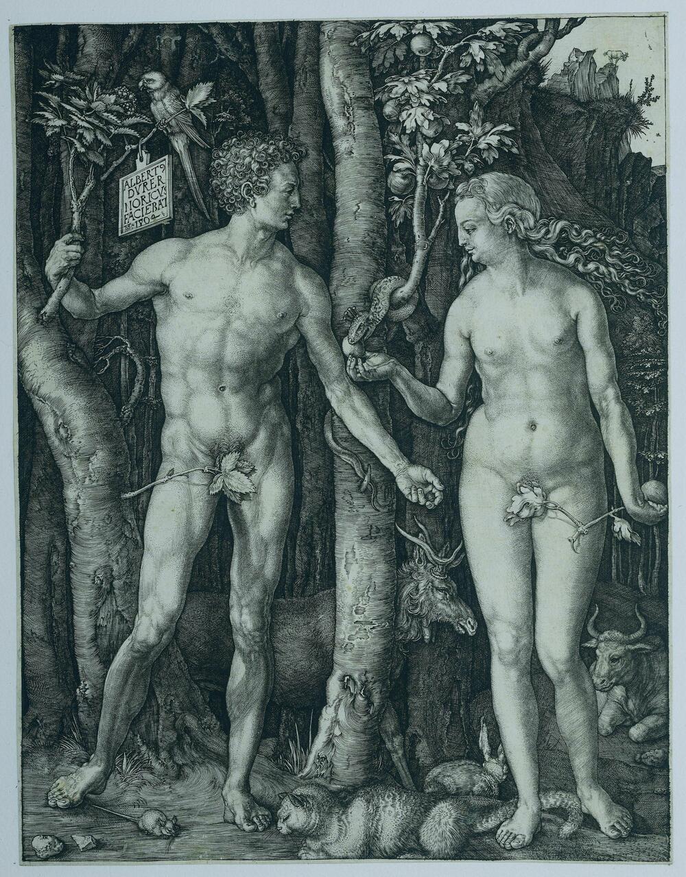 Dürer, Adam i Eva, 1504.