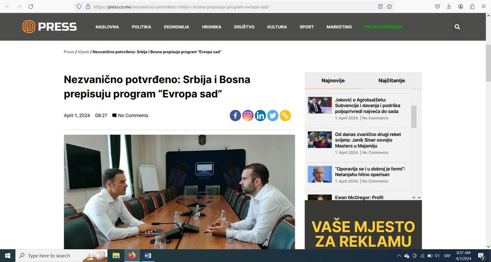 <p>Na ovogodišnju prvoaprilsku šalu "upecali" su se srpski ministar finansija, stranački megafoni po medijima i društvenim mrežama, pa i neki ozbiljni mediji</p>