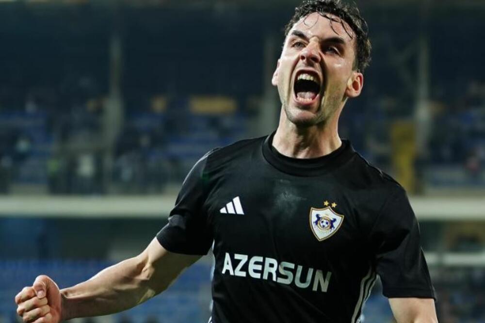 Janković slavi gol protiv Nefčija, Foto: Qarabağ FK (Facebook)