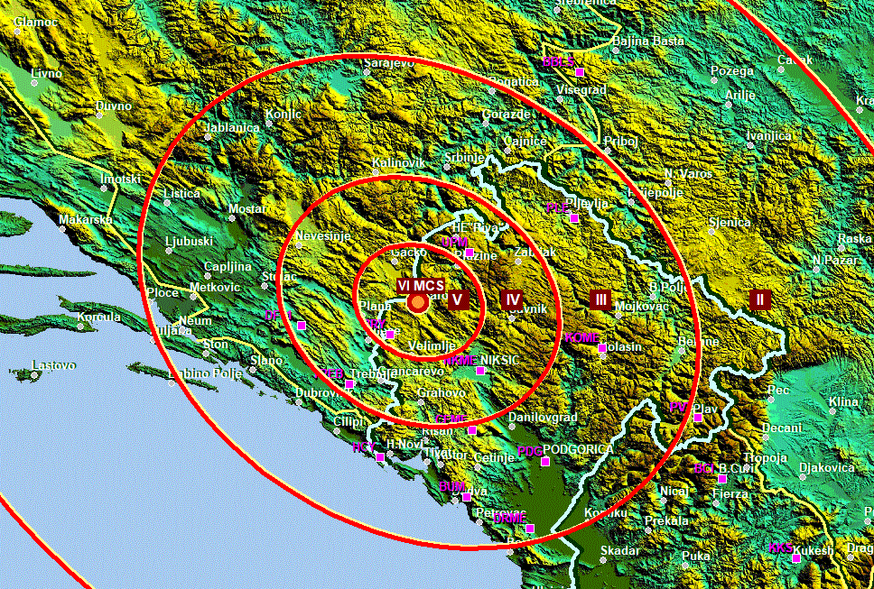 New earthquake in Montenegro