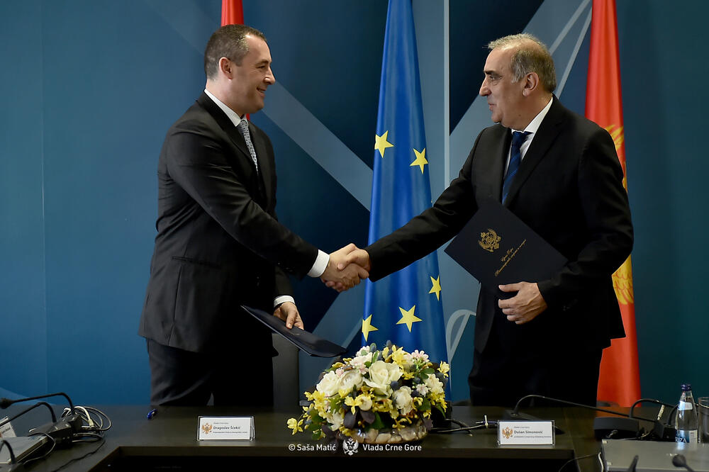 Šćekić i Simonović, Foto: Saša Matić/Vlada Crne Gore