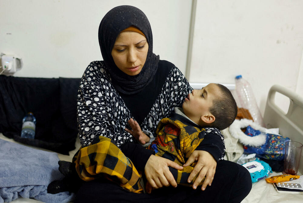 Neuhranjeni palestinski dječak prima terapiju u Rafi 