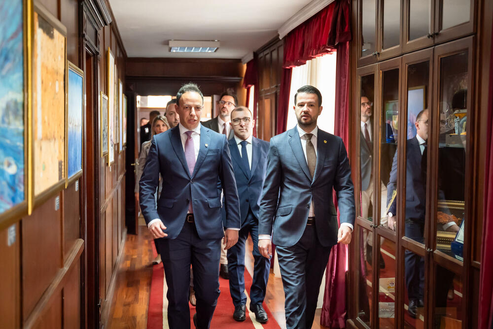 <p>Milatović je prisustvovao svečanosti povodom Dana opštine Ulcinj, koji se obilježava prve subote u mjesecu aprilu, koja simbolično označava završetak berbe maslina, izlazak pomoraca na more i početak turističke sezone u Ulcinju</p>