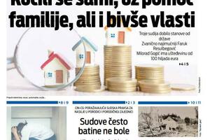 Naslovna strana "Vijesti" za 7. april 2024.