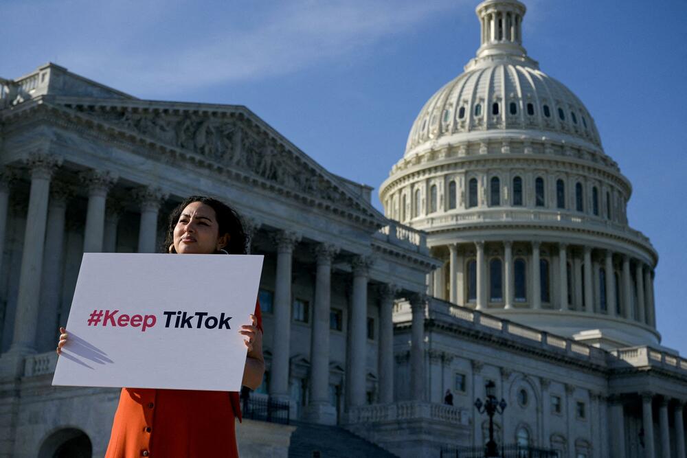 Protest potiv zabrane TikToka u SAD