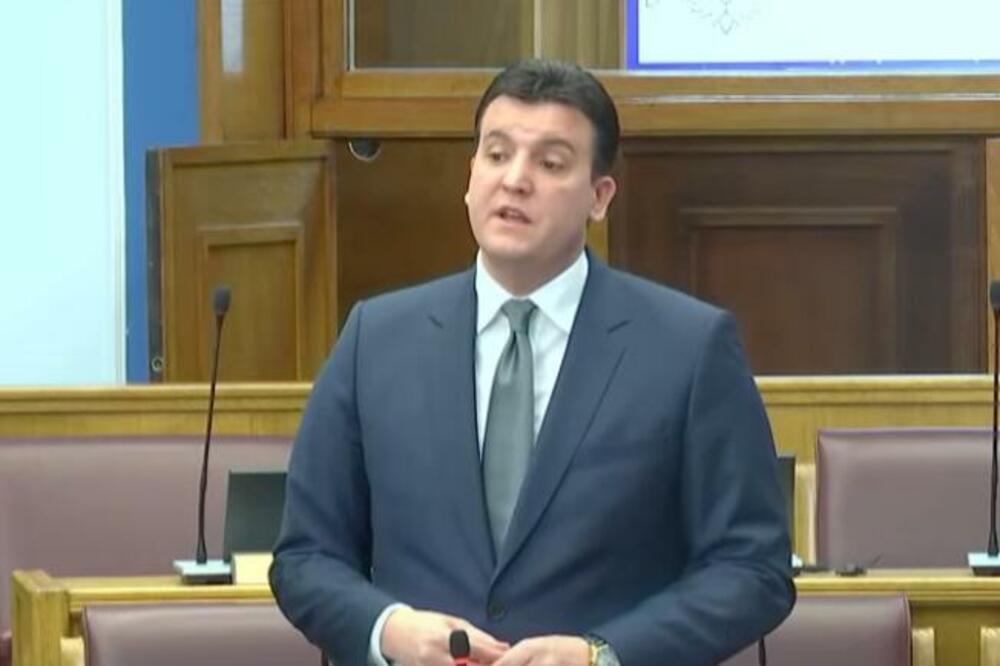 Milović, Foto: Skupština/Youtube