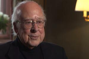 Physicist Peter Higgs, who proposed the existence of the "God particle"...