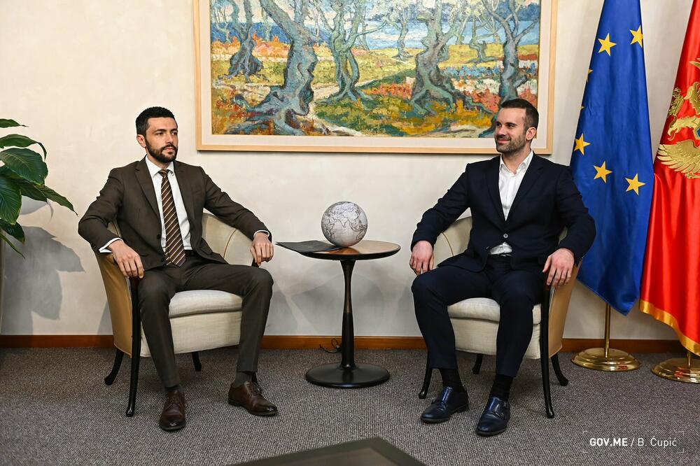 Talk to an agreement: DPS leader Danijel Živković and Prime Minister Spajić, Photo: gov.me