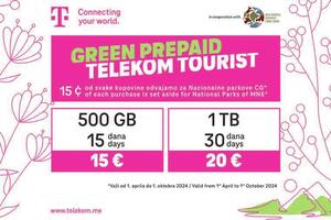 Green Prepaid Telekom Tourist kampanja – Nacionalnim parkovima...