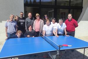 Pljevlja: A table tennis table was donated to the old people's home