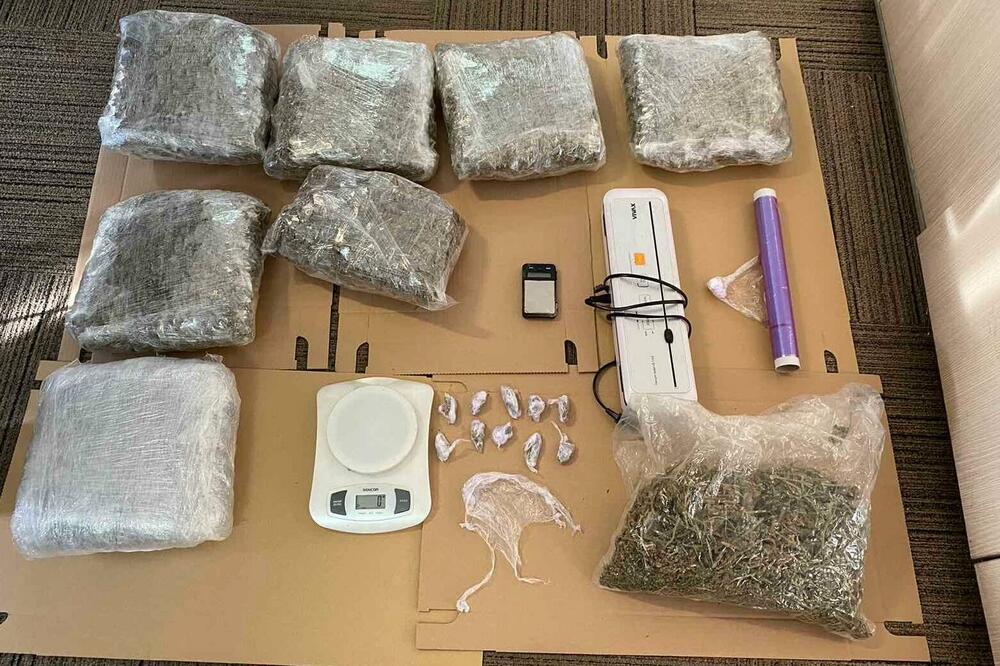Zaplijenjena droga, Foto: Uprava policije