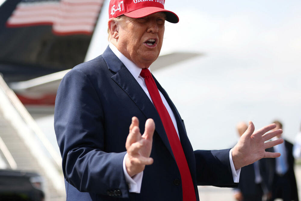 Tramp po slijetanju u Atalntu, Foto: Reuters