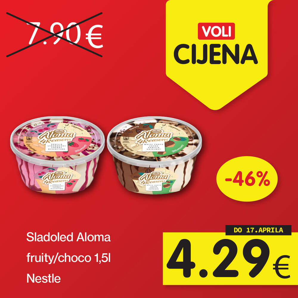 <p>Širok izbor proizvoda po najpovoljnijim cijenama na tržištu u svim Voli i Naš diskont marketima.</p>