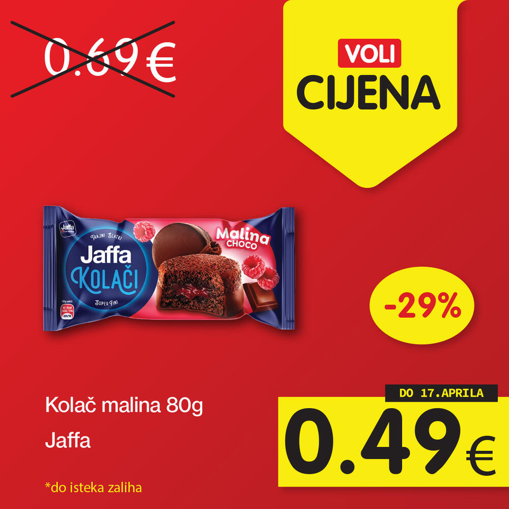 <p>Širok izbor proizvoda po najpovoljnijim cijenama na tržištu u svim Voli i Naš diskont marketima.</p>