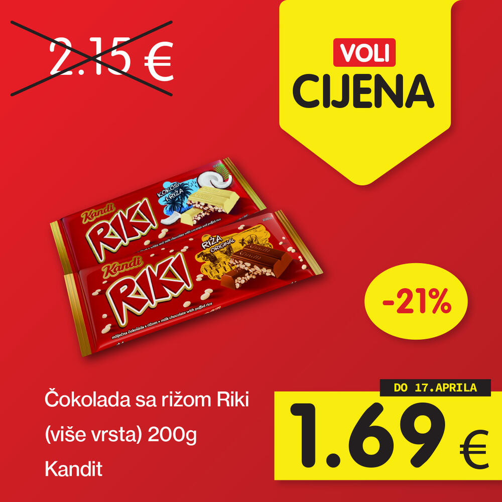 <p>Širok izbor proizvoda po najpovoljnijim cijenama na tržištu u svim Voli i Naš diskont marketima.</p>