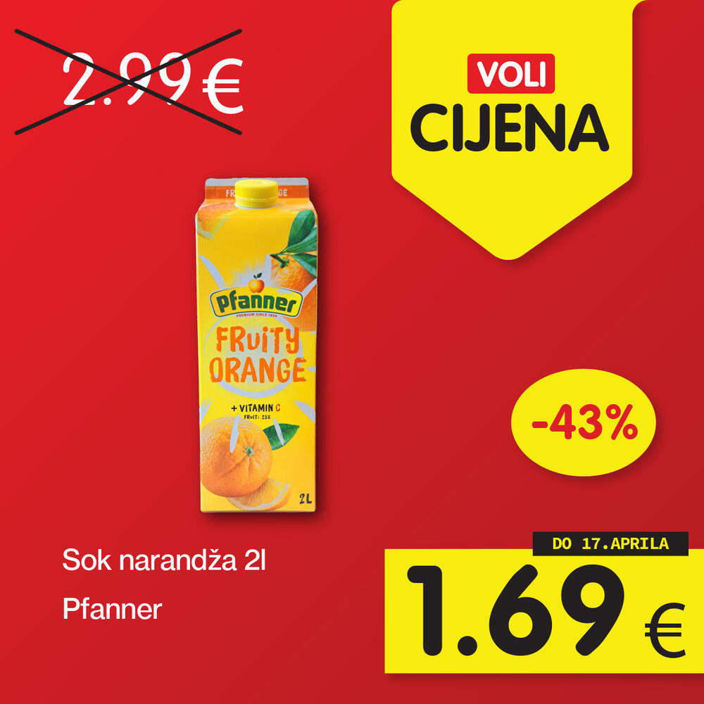 <p>Širok izbor proizvoda po najpovoljnijim cijenama na tržištu u svim Voli i Naš diskont marketima.</p>