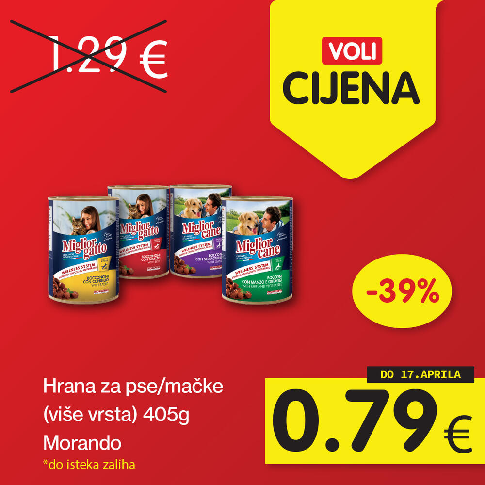 <p>Širok izbor proizvoda po najpovoljnijim cijenama na tržištu u svim Voli i Naš diskont marketima.</p>