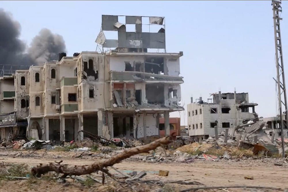 Uništene zgrade u Kan Junisu, Foto: Reuters