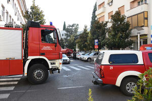 There is no place for fire engines around the buildings in Podgorica
