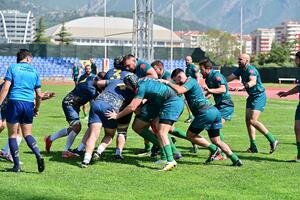 The rugby players of Montenegro defeated Kosovo with 35:12