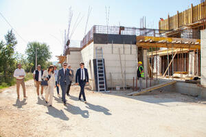 The leaders of the Ministry of Education and the Municipality of Tivat visited the works on...