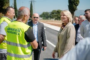 Injac visited the completed works on the new road in Zelenica:...