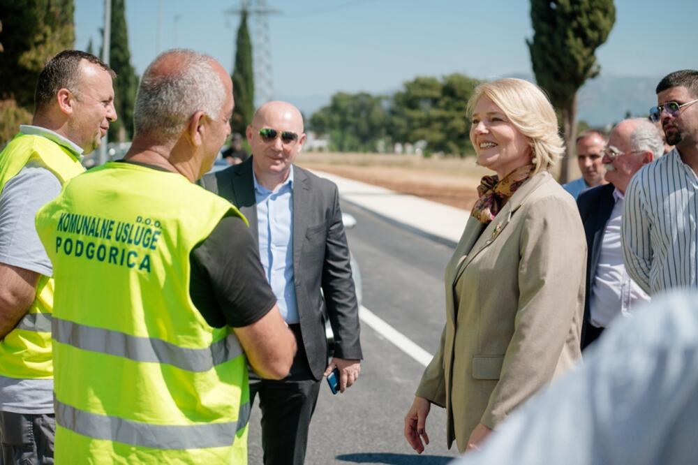 Injac tokom obilaska radova, Foto: Glavni grad Podgorica