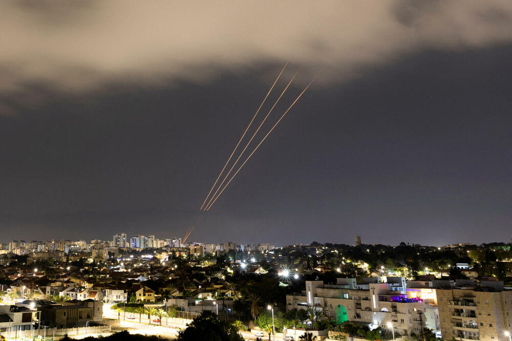Djelovanje izraelsko protivvazdušne odbrane tokom napada Irana: Detalj iz grada Aškelona, Foto: Reuters