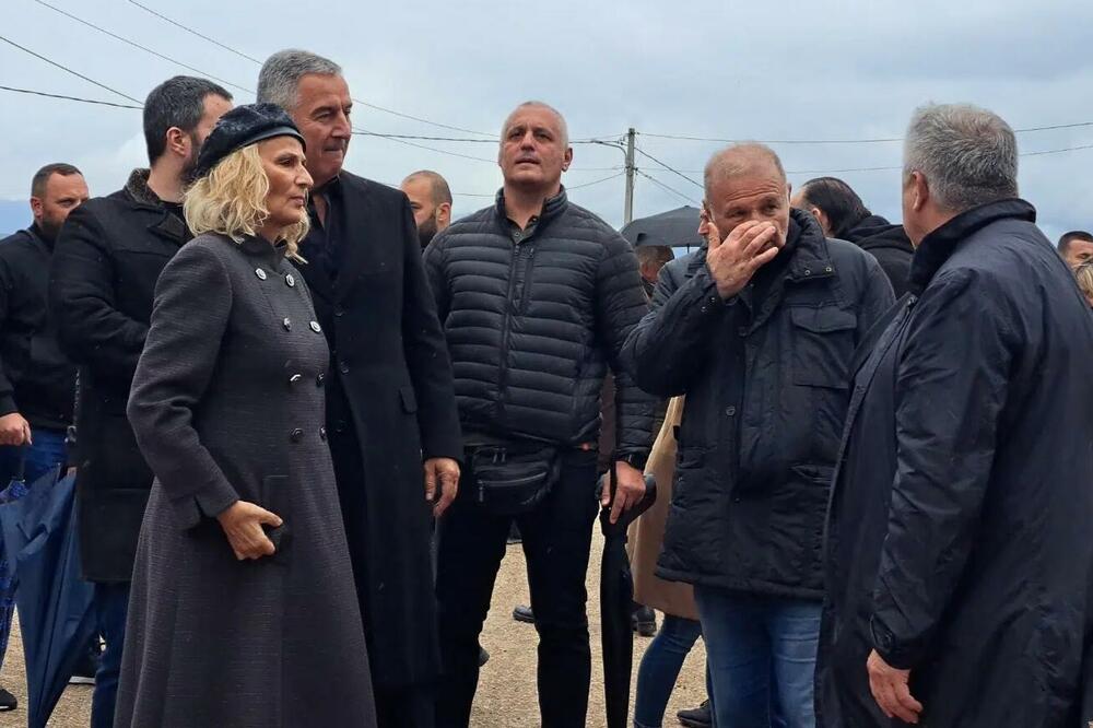 Đukanović and his wife Lidija at Mićunović's funeral, Photo: Portal RTNK